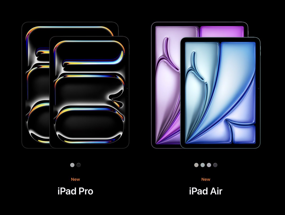 Apple’ın yeni duyurduğu iPad ekranlarında ‘Pro’ ve ‘Air’ tipografileri gizli 🖤