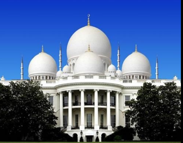 After seeing how after 9/11 Islamists have taken more control of the US as we are seeing at universities and media along with politics then this will be the Whitehouse after the next 9/11