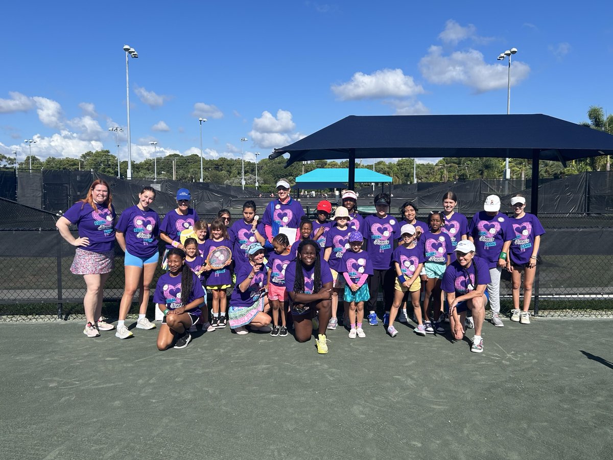 What a way to celebrate #NationalTennisMonth! 🤩🎾 This week, your #CityofPBG Tennis & Pickleball Center hosted @USTAFlorida and @LSAAutismTennis's FREE, inclusive, all-girls tennis camp. 💙🎾

To see the other classes being held at the Tennis Center: bit.ly/3UmklAX