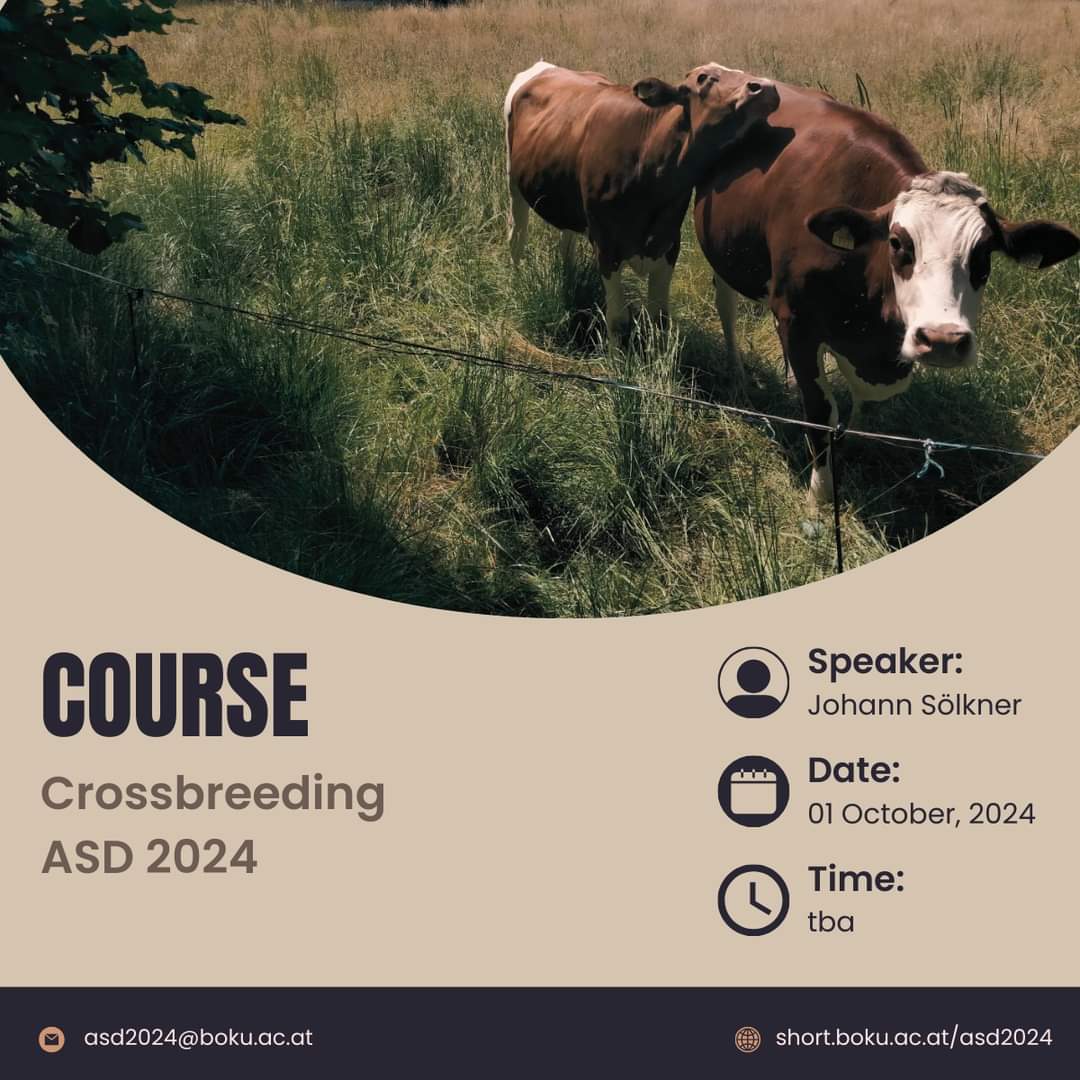 Angela Costa (@angelacosta_it) on Twitter photo ...interested in understanding a little bit more about #crossbreeding in #livestock species? Here a great opportunity: half-day course with <a href="/jsolkner/">Johann Soelkner</a> (Hans Sölkner) from <a href="/BOKUvienna/">BOKU University</a> boku.ac.at/nas/nuwi/tagun… ...interested in understanding a little bit more about #crossbreeding in #livestock species? Here a great opportunity: half-day course with <a href="/jsolkner/">Johann Soelkner</a> (Hans Sölkner) from <a href="/BOKUvienna/">BOKU University</a> boku.ac.at/nas/nuwi/tagun…