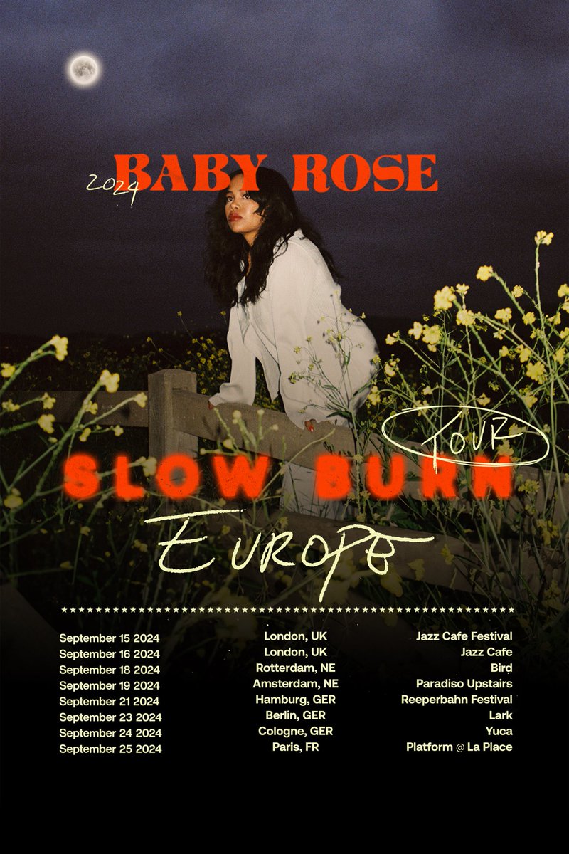 🖤 so excited!!! EUROPE I’ll be back touring in the fall! Spotify pre-sale for tickets is this Thursday 5/9 and general on 5/10 see you there 🫂