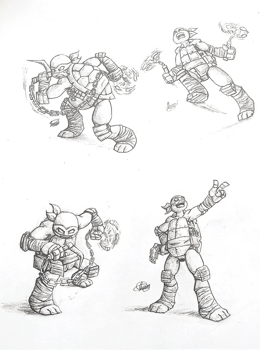 I've finished my fight poses of Mikey 2012
#tmnt2012 #teenagemutantninjaturtles #tmnt #drawing #sketches #comic #tmntmikey #일러스트 #스터디 #애니메이션 #낙서 #イラスト #絵画