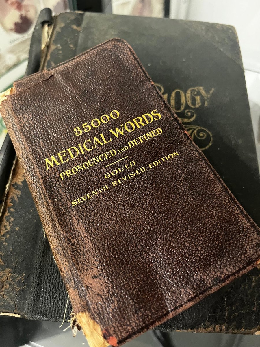During Nursing Week, we're shining a spotlight on the soulful artifacts that embody our profession's essence. Here is a well-used book of medical terms; surely an indispensable companion for any nursing student. #NationalNursingWeek #NursingAlumni