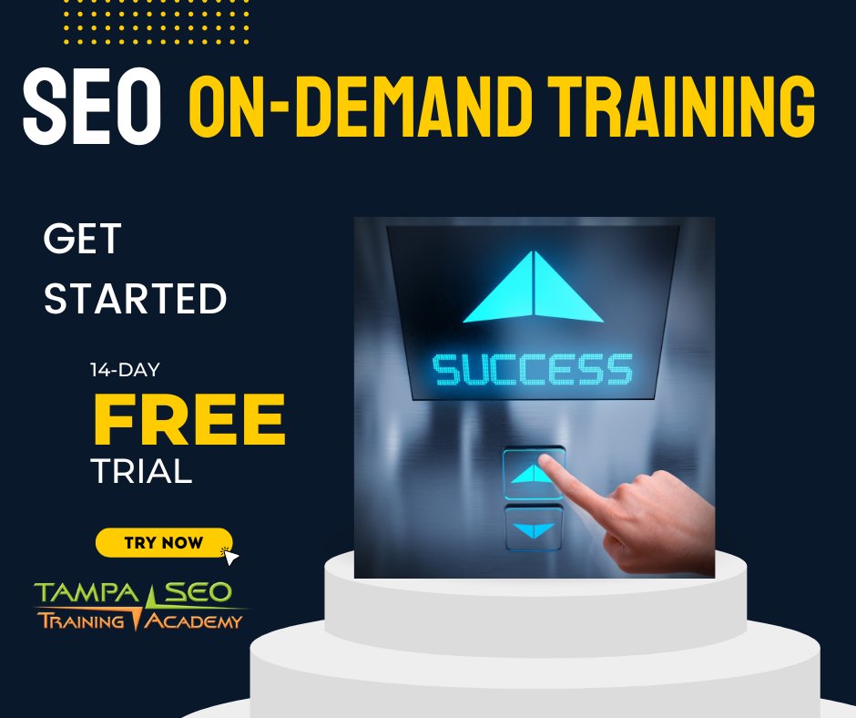 🚀Elevate Your #SEO Game. Access 45+ hrs of video training, weekly Q&A, live audits & more.14-day no obligation, cancel at anytime #FREE trial!✍️ssseo.pro/4a7JENE  
#SEOTraining #OnDemandTraining #SearchEngineOptimization #LearnSEO #TampaSEO #SEOHelp #SEOClasses #SEOVideo