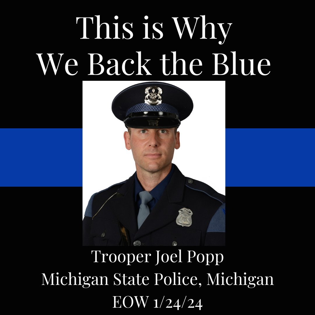 Today, we stand together to pay tribute to Trooper Joel Popp, EOW 1/24/24 and express our gratitude for his service.
#supportingthefamiliesofallenlawenforcement #bluefamily #LawEnforcementFamilies #golfforcops #scholarships #thisiswhywebacktheblue #nationalpoliceweek