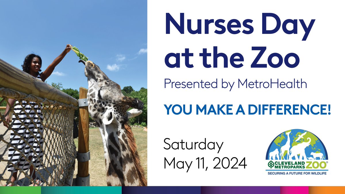 In celebration of #NationalNursesWeek, nurses can enjoy FREE entry to the @clemetzoo on Saturday, May 11, courtesy of MetroHealth. Learn more: metrohealth.me/4dsqDaR