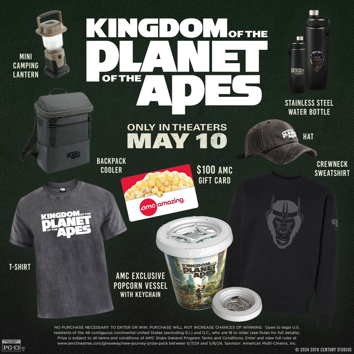 🦍 Enter for a chance to win our New Journey prize pack & experience #KingdomOfThePlanetOfTheApes at AMC Theatres starting 5/10! amc.film/44yzQKH