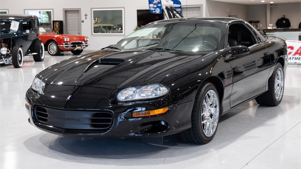 Auction ends Tuesday, May 14th! This 30,309-mile 2002 Chevrolet Camaro SS coupe receives power from a ProCharger-supercharged LS1 5.7-liter V8 mated to a TREMEC T-56 six-speed manual transmission and a limited-slip rear end. l8r.it/CvDb