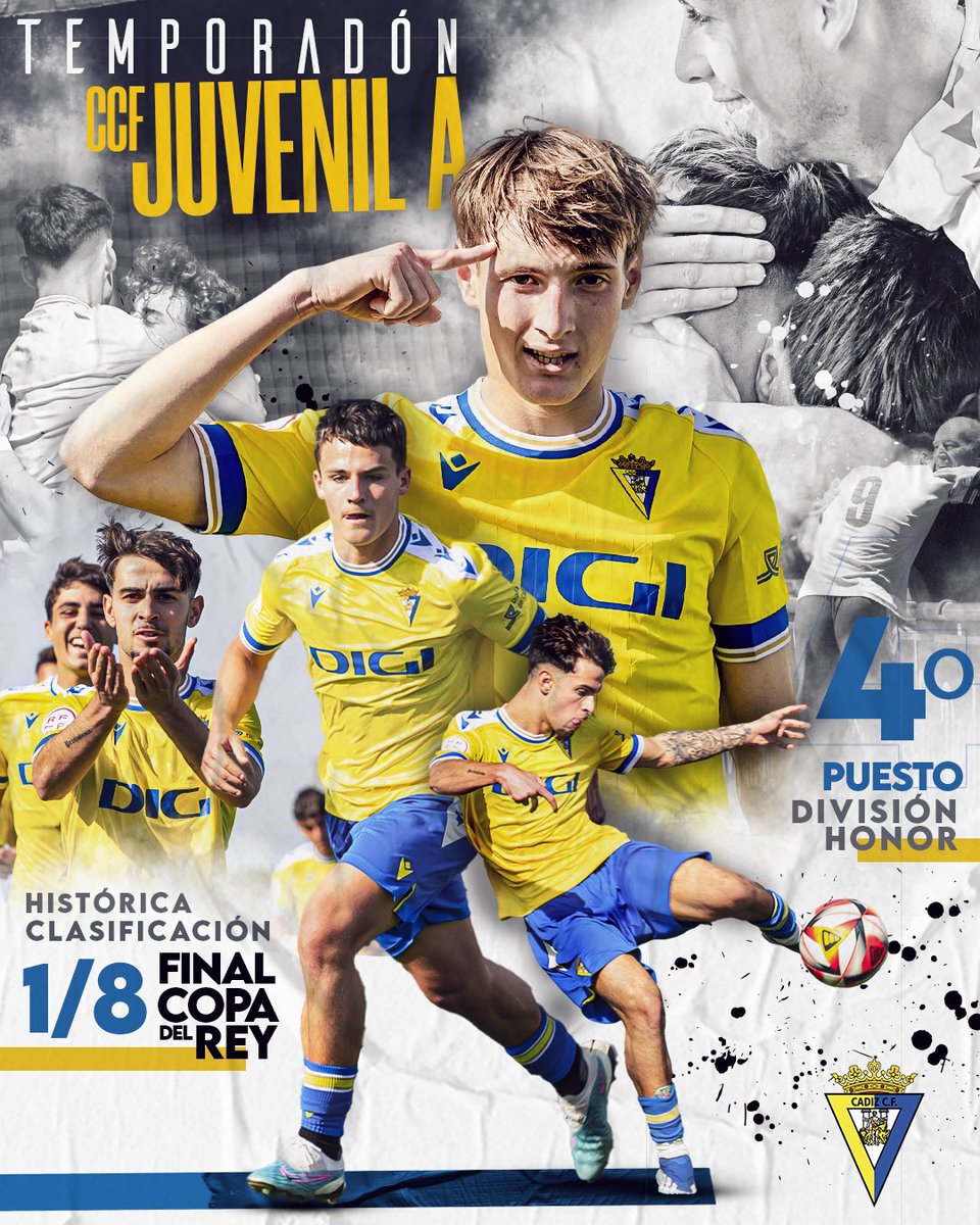 💛💙 𝐄𝐋 𝐓𝐄𝐌𝐏𝐎𝐑𝐀𝐃𝐎́𝐍 𝐃𝐄𝐋 𝐉𝐔𝐕𝐄𝐍𝐈𝐋 𝐀

✔️ Histórica clasificación a 1/8 de final de la #CopaDelReyJuvenil

✔️ Cuarto puesto en el Gr. IV de la División de Honor Juvenil

𝐹𝑢𝑡𝑢𝑟𝑜 𝑎𝑠𝑒𝑔𝑢𝑟𝑎𝑑𝑜 🔜👀