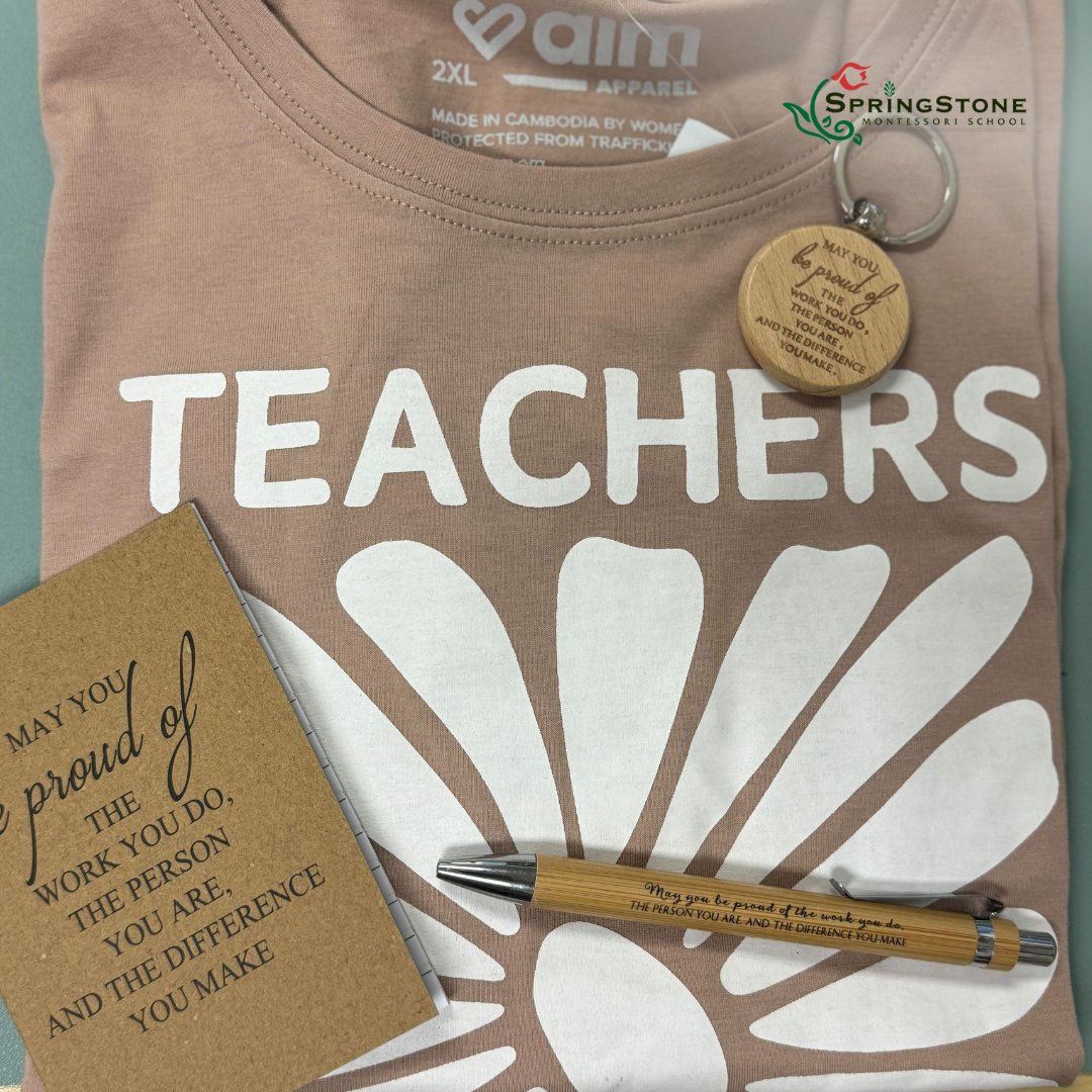 Celebrate our teachers' dedication at SpringStone Montessori! 💖 

Join us in honoring their commitment and contributions. 🎉🍬 

#TeacherAppreciation #ThankYouTeachers #GrandeCelebration