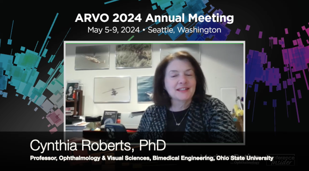 Cynthia Roberts, PhD, sat down to discuss a 5-year prospective study to compare ocular stiffness parameters in, diabetes with retinopathy, diabetes without retinopathy, and normal subjects at this year's ARVO Watch: ow.ly/zfVZ50Ry4PR