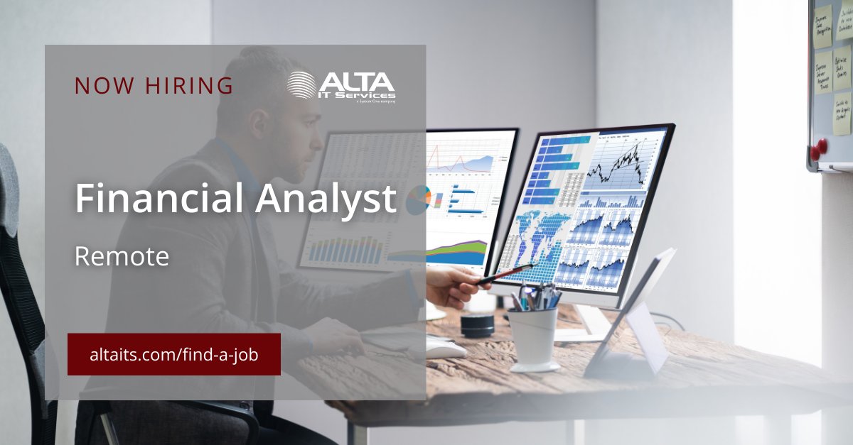 ALTA IT Services is #hiring a Financial Analyst for #remote work.
Learn more and apply today: ow.ly/MQNn50RyKi0
#ALTAIT #JobOpening #RemoteWork #FinancialAnalyst #BachelorDegree #GAAP #VarianceAnalysis #BudgetAnalysis #CreditExperience #Excel #TechJobs