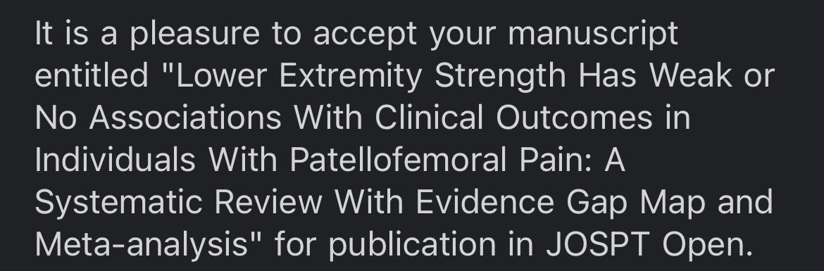 Sungwan Kim (@sungwankimatc) on Twitter photo Happy to announce that our manuscript has been accepted for publication in <a href="/JOSPT/">JOSPT Community</a> Open. Link to the manuscript forthcoming.
Special thanks to my amazing coauthors, <a href="/emma_zuk/">Emma Zuk</a>, <a href="/DistefanoLJ/">Lindsay DiStefano</a>, <a href="/RonaldoBriani/">Ronaldo Briani</a>, & <a href="/NealGlaviano/">Neal Glaviano</a>! <a href="/uconn_soar/">UConn SOAR</a> <a href="/UConn_ISM/">UConn Institute for Sports Medicine</a> Happy to announce that our manuscript has been accepted for publication in <a href="/JOSPT/">JOSPT Community</a> Open. Link to the manuscript forthcoming.
Special thanks to my amazing coauthors, <a href="/emma_zuk/">Emma Zuk</a>, <a href="/DistefanoLJ/">Lindsay DiStefano</a>, <a href="/RonaldoBriani/">Ronaldo Briani</a>, & <a href="/NealGlaviano/">Neal Glaviano</a>! <a href="/uconn_soar/">UConn SOAR</a> <a href="/UConn_ISM/">UConn Institute for Sports Medicine</a>