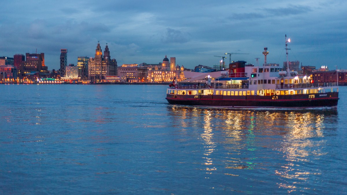 'So ferry 'cross the Mersey...' Snowdrop before her paint job. I love photographing the ferries in the evening.