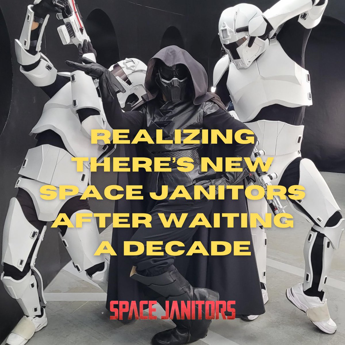 When you can't decide what to watch, may we suggest A NEW EPISODE OF #SPACEJANITORS?

Watch it now: youtube.com/watch?v=8FytLx…

New episodes drop Saturdays at 7pmEST on our YouTube channel. Finale on June 1st! ☄️

#starwars #scificomedy #starwarsinspired