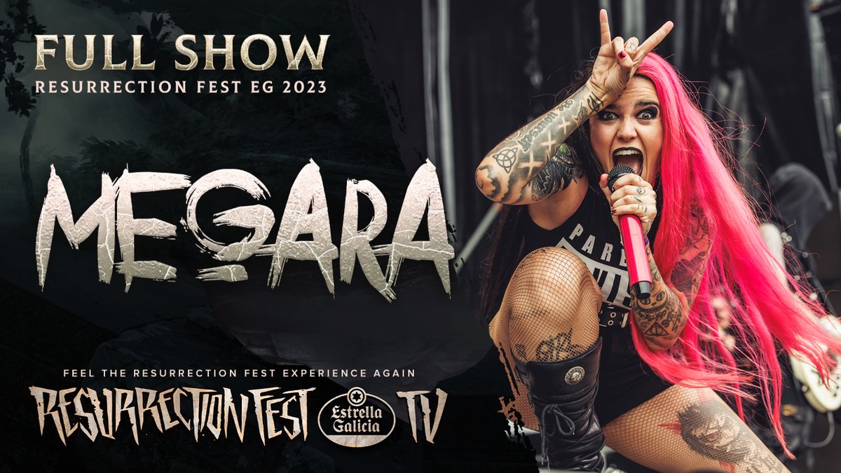 Streaming Megara NOW on #ResurrectionFestTV 🔥

👉🏽 i.mtr.cool/sdzbuccote

📹 Veinticinco Producciones
@weareMEGARA #Megara
#ResurrectionFest #ResurrectionFestEG