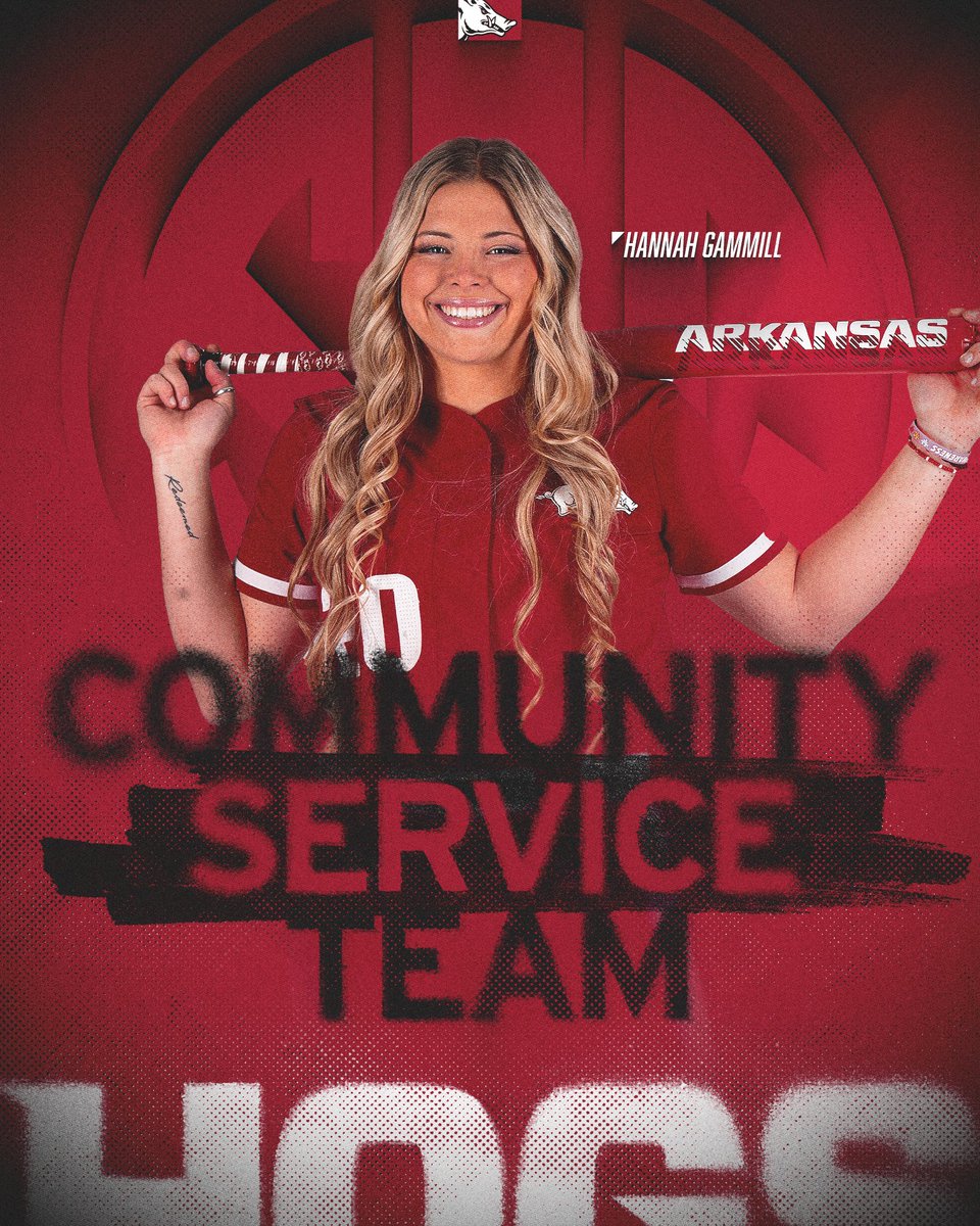 RazorbackSB's tweet photo. An Arkansas native and leader within the community.

We're so proud of you, @hannahgammill! https://t.co/nftE4xKJ0N