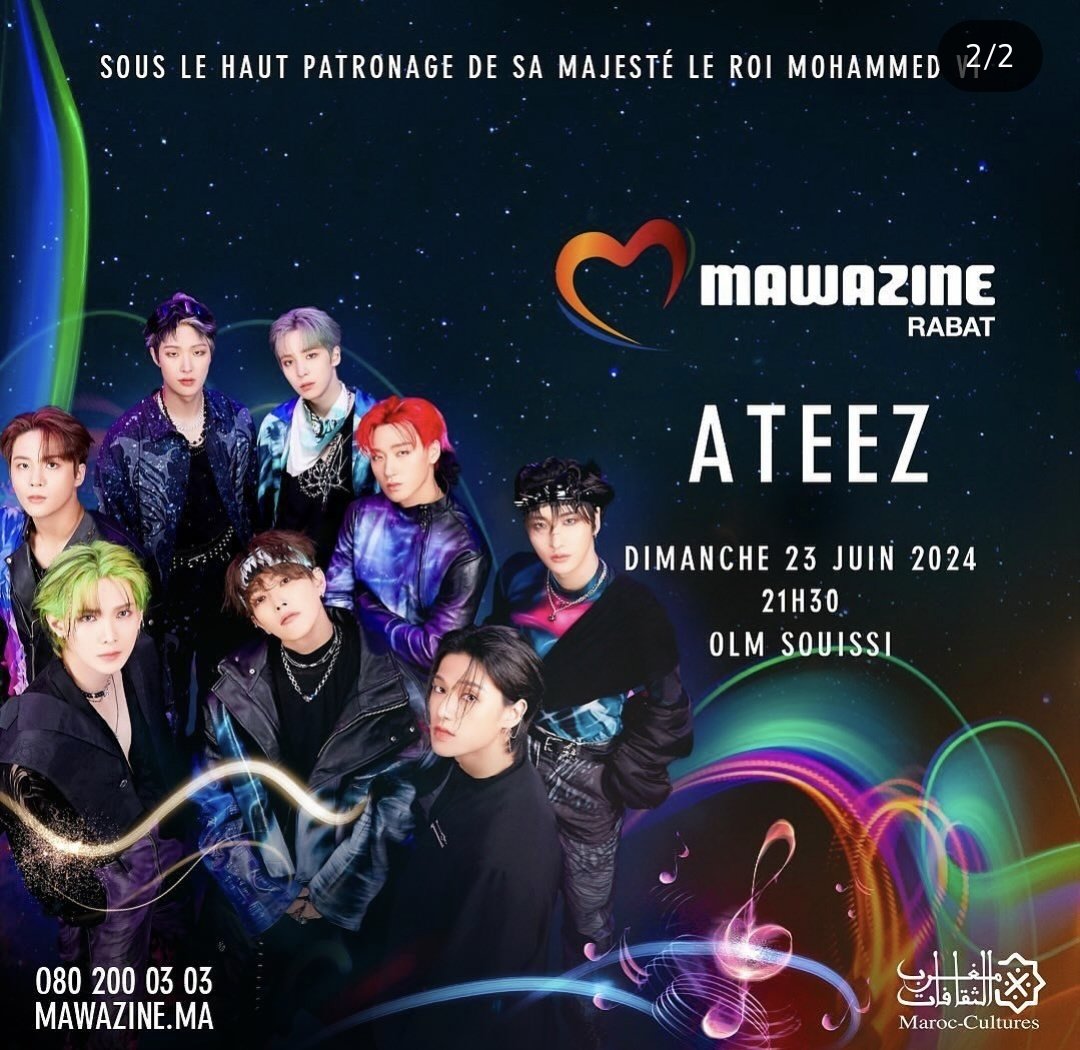 ATEEZ ARE COMMING TO MOROCO??????????