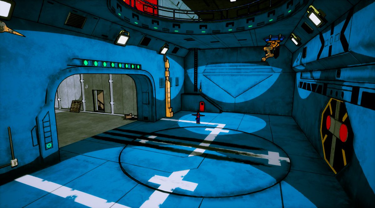 Swat Kats Hangar and Turbokat Elevator with ToonShader .. made with Unreal Engine. #SwatKats #SWATKats #Swatkats #theradicalsquadron #hangar #UnrealEngine #animation3d