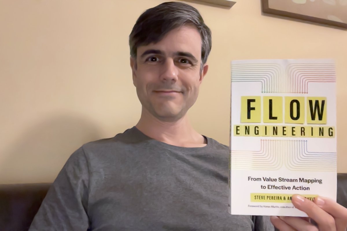 We're happy to share bonus content for people who buy Flow Engineering. Submit a receipt to the IT Revolution website. You can also submit a photo of yourself holding the book. Like this one!