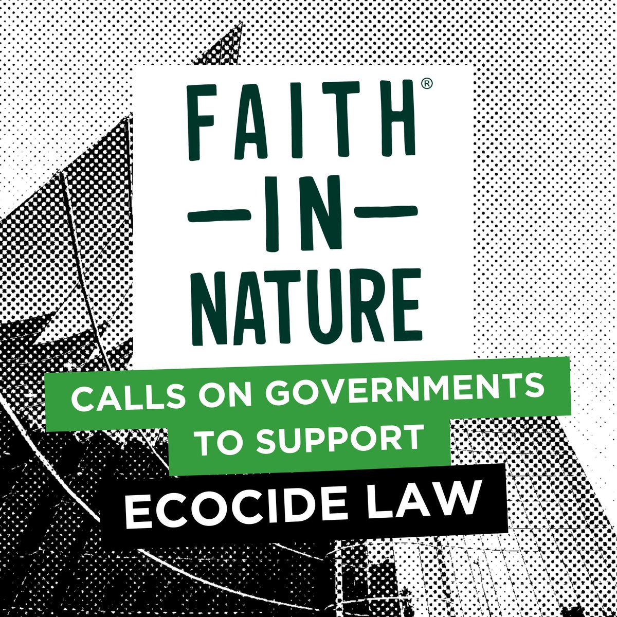 We are thrilled to have @FaithInNature - the 1st corporation in the world to make #nature a director of a company - in the Business for #EcocideLaw network! Share with you favourite thought-leading sustainable business TODAY: stopecocide.earth/business #StopEcocide