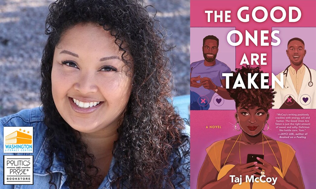 Don't forget! Today, @tajmccoywrites will discuss her sensational new book — “The Good Ones Are Taken” at @PoliticsProse Union Market location at 7pm. Should be a lively discussion!