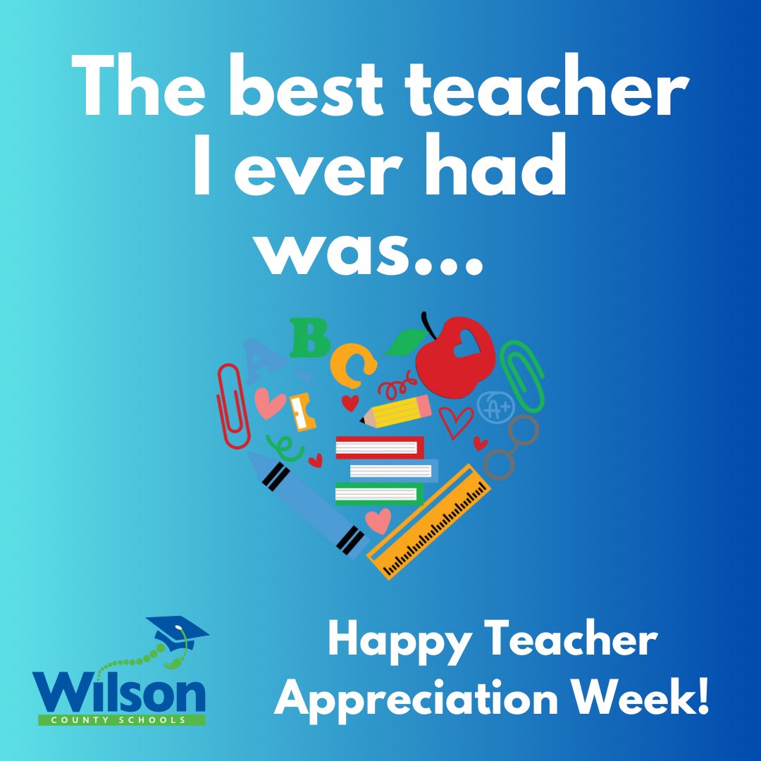 Happy Teacher Appreciation Week to our INCREDIBLE Teachers!! We appreciate how they guide, inspire and love their students! WCS is fortunate to have the absolute BEST teachers! We hope they have a great week and know how valued they are! Comment below! #WCSistheBEST