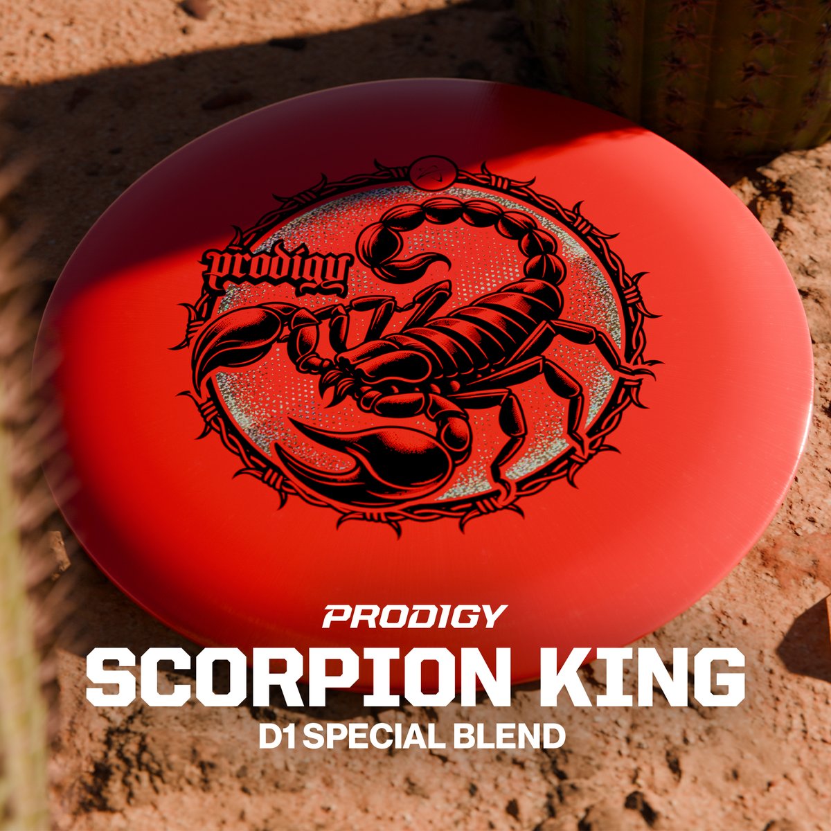 Coming Thursday ⬇️ The D1 becomes the first distance driver to be produced in Special Blend plastic and gets a new stamp worthy of a (Scorpion) King 🦂 See All Upcoming Releases: prodigydisc.com/pages/release-… #ProdigyDisc #FindYourFlight #discgolf