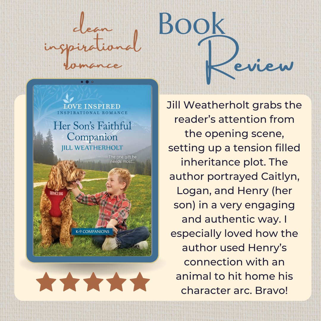 Her Son's Faithful Companion by Jill Weatherholt 5 Stars! You have to put this on your TBR. One of my favorite reads of the year. Full Review: karenbaney.com/post/her-sons-… #buzzingaboutbooks @justreadtours @JillWeatherholt @LoveInspiredBks #booklove #bookaddict #inspyromance