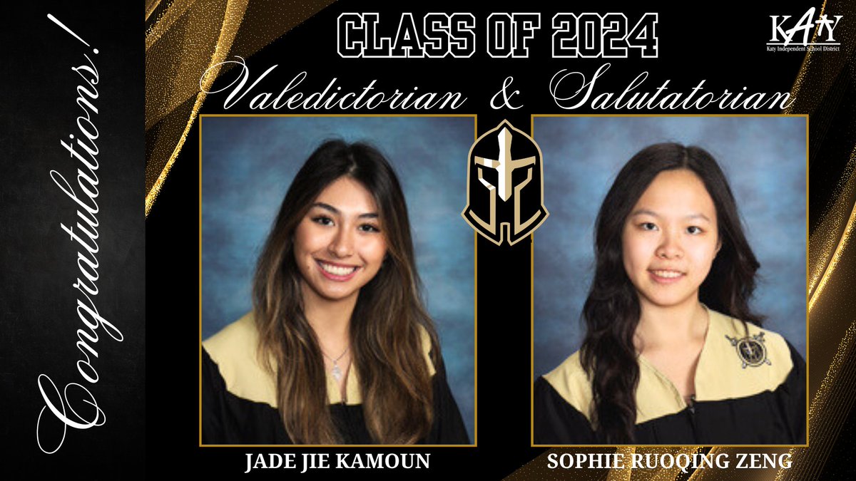 It's time to celebrate our Jordan HS Warriors! Congratulations to Jordan High School Valedictorian, Jade Jie Kamoun, and Salutatorian, Sophie Ruoqing Zeng, on this monumental achievement! 🎉
#InspiringExcellence