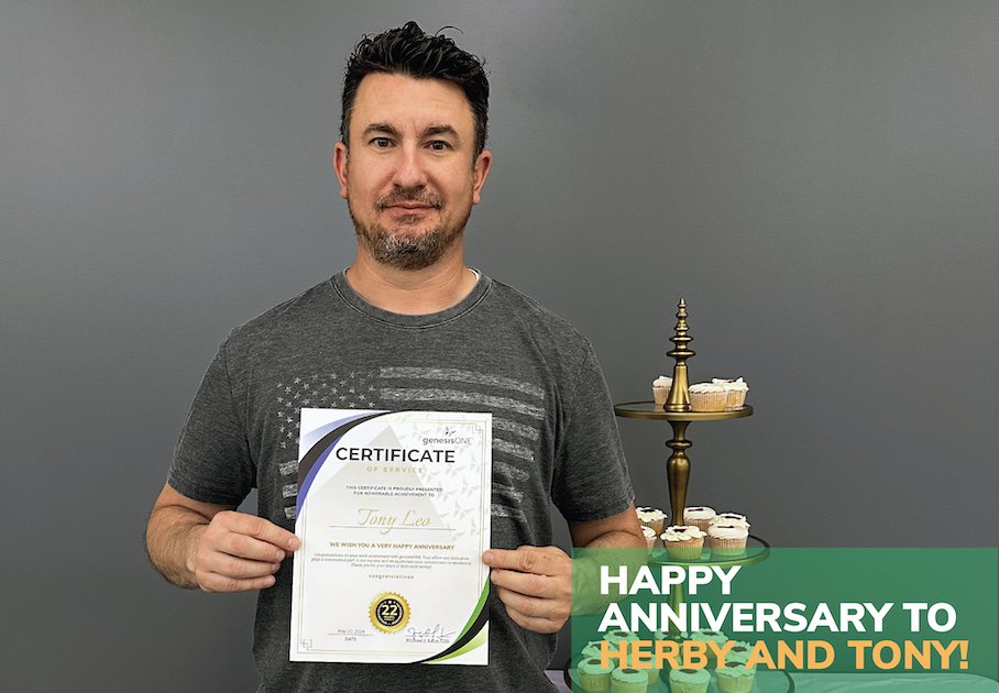 🌟 Happy #TerrificTuesday, everyone! 🌟 Today, we're celebrating May work anniversaries. Join us in wishing the amazing work anniversaries of Herby and Tony! Cheers to our fantastic team members and their hard work! 🥳👏 #WorkAnniversary #TeamAppreciation