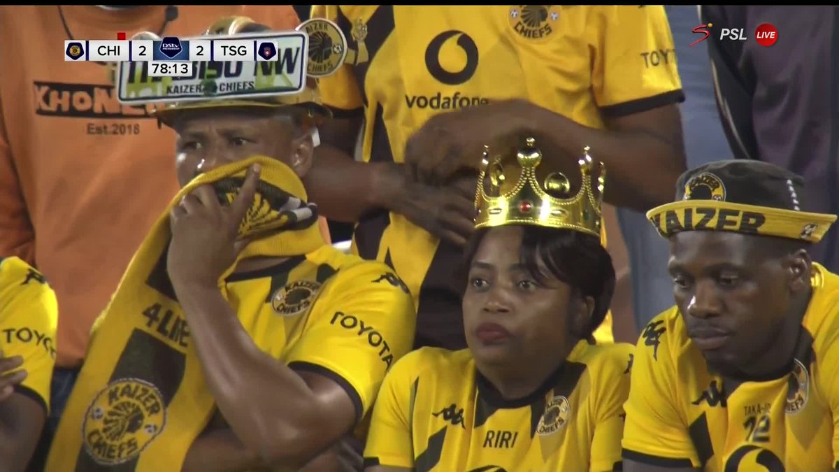 The Chiefs supporters are not happy 👇 📺 Stream #DStvPrem live: tinyurl.com/4wrtdwtb