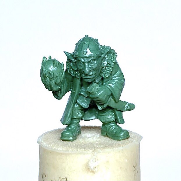 Most of the miniatures I produce are for my Lost World setting, Azor.

But, a fantasy model slips in occasionally.

Meet Agapor, a goblin mercenary wizard! 

Sculpted by the Goblinmaster himself, Kev Adams - display model painted by Rob Wheeler.

Now in the online store!