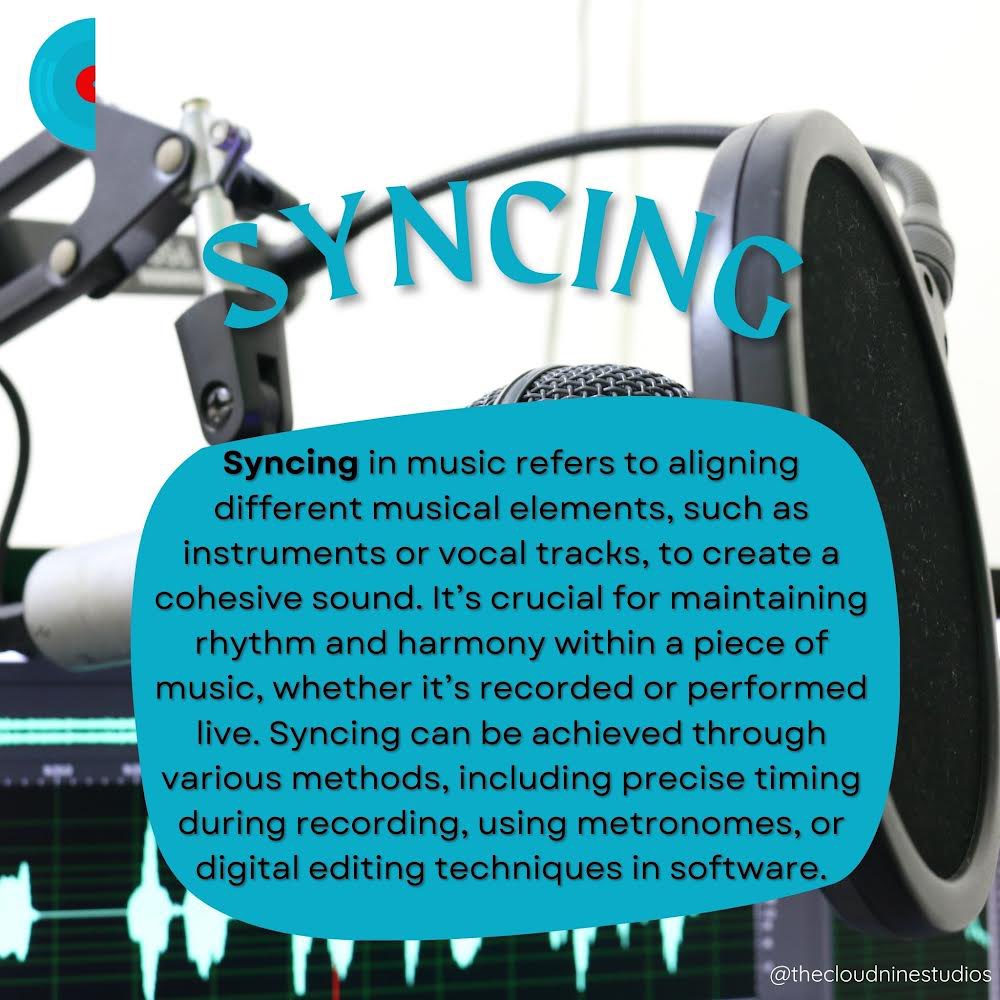 Connecting the magical dots, harmonizing your beats & melodies 🎵 

#syncing #musicmakingterm #cloudninestudios #recordingstudio