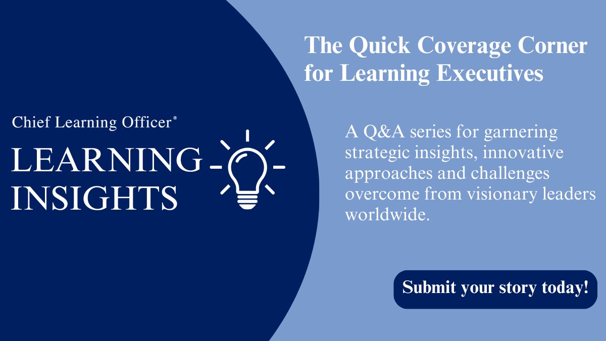 Join us as a valued contributor to Learning Insights! Showcase your insights and shape the conversation in the field of L&D. Don't miss this opportunity! Get started: hubs.ly/Q02w2M700 #LearnerEngagement #ShapeTheFuture
