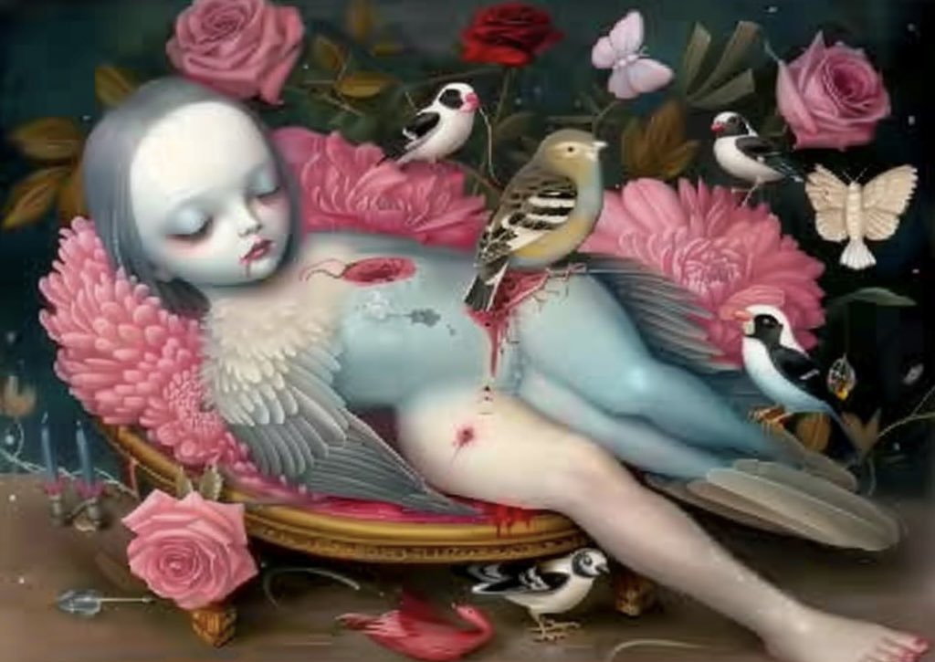 Gn🌚🖤great #nftlovers ✨sweet dreams ✨see you in my morning 🌞
This is Dark Dreams of the Avian Maiden ⬇️ 
#aiart #AIArtCommuity #gn #goodnight #nftdrop #NFTcollectibles #NFTartist #TUESDAYBABYTUESDAY #TuesdayVAR #TuesdayMotivaton