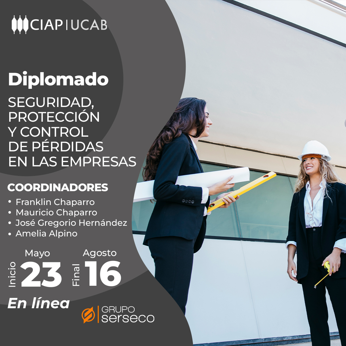 serseco's tweet photo. Grupo Serseco y CIAP|UCAB 
Te invita a inscribirte en el Diplomado Seguridad, protección y control de pérdidas en las empresas            https://t.co/k0XbtMUtN5 https://t.co/7N8sw6KjRl