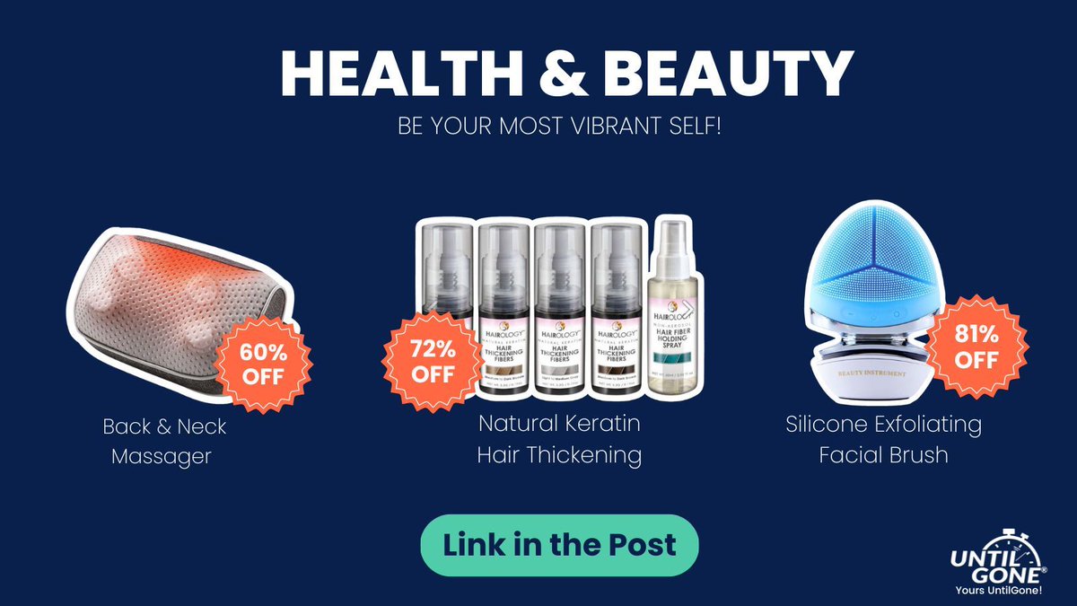 Warning: Your beauty cabinet is getting jealous of all the attention you're not giving it! Scoop up these health and beauty steals before they become the one that got away! 

𝐂𝐥𝐢𝐜𝐤 𝐭𝐡𝐞 𝐥𝐢𝐧𝐤: buff.ly/3Qwc0cL 
#deals #dailydeals #shopping #retailtherapy