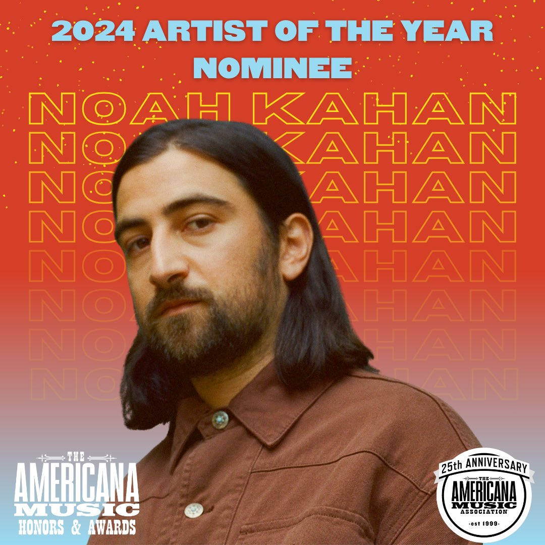 @NoahKahan has been nominated for 2024 Artist Of The Year @AMERICANAFEST