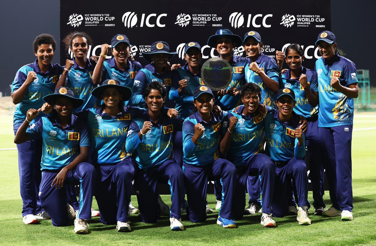Title glory at the Women's #T20WorldCup 2024 Qualifier 🇱🇰🏆