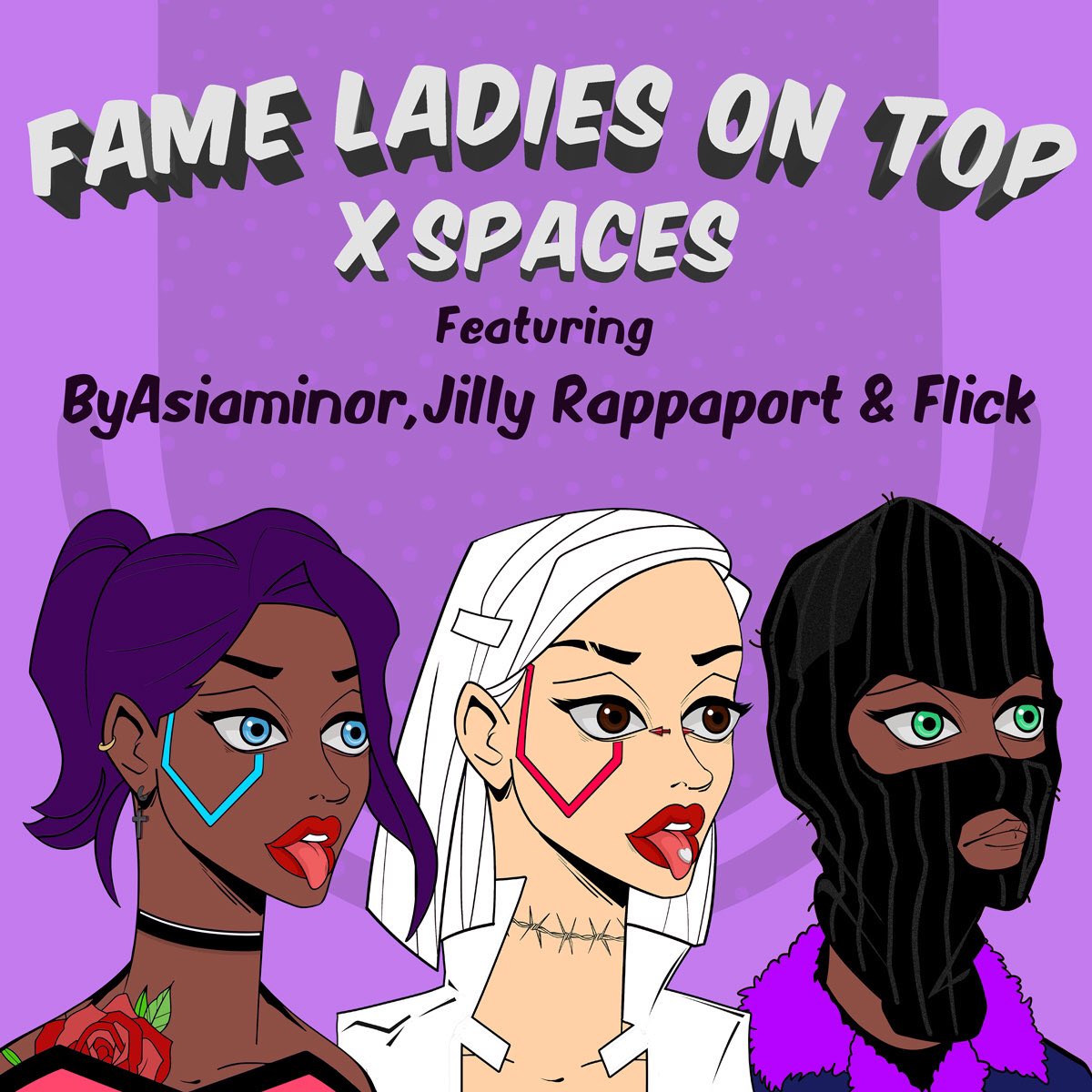 Gm Ladies💋 Please set a reminder for Episode 5 of “Fame Ladies on Top” with @byasiaminor @JillyRappaport & @0xFlick Your support is the fuel that powers the @FameLadySociety❤️‍🔥 x.com/i/spaces/1mrgm…