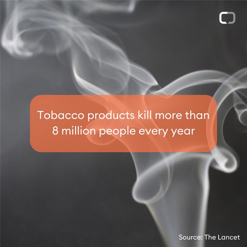 May 31st in No Tobacco Day. The No Tobacco Day campaign is an opportunity to raise awareness on the harmful and deadly effects of tobacco use. Here are some important facts below: