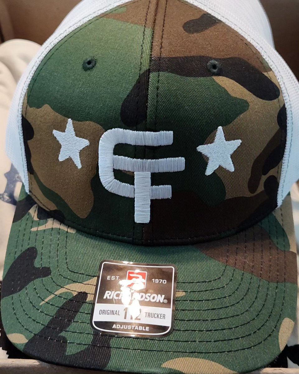 #New official #CTLogo caps. Digi-camo and regular camo. Adjustable trucker caps. Thanks to my friends at #TheSkinnyArmadillo for the great work! Hit my DM to order