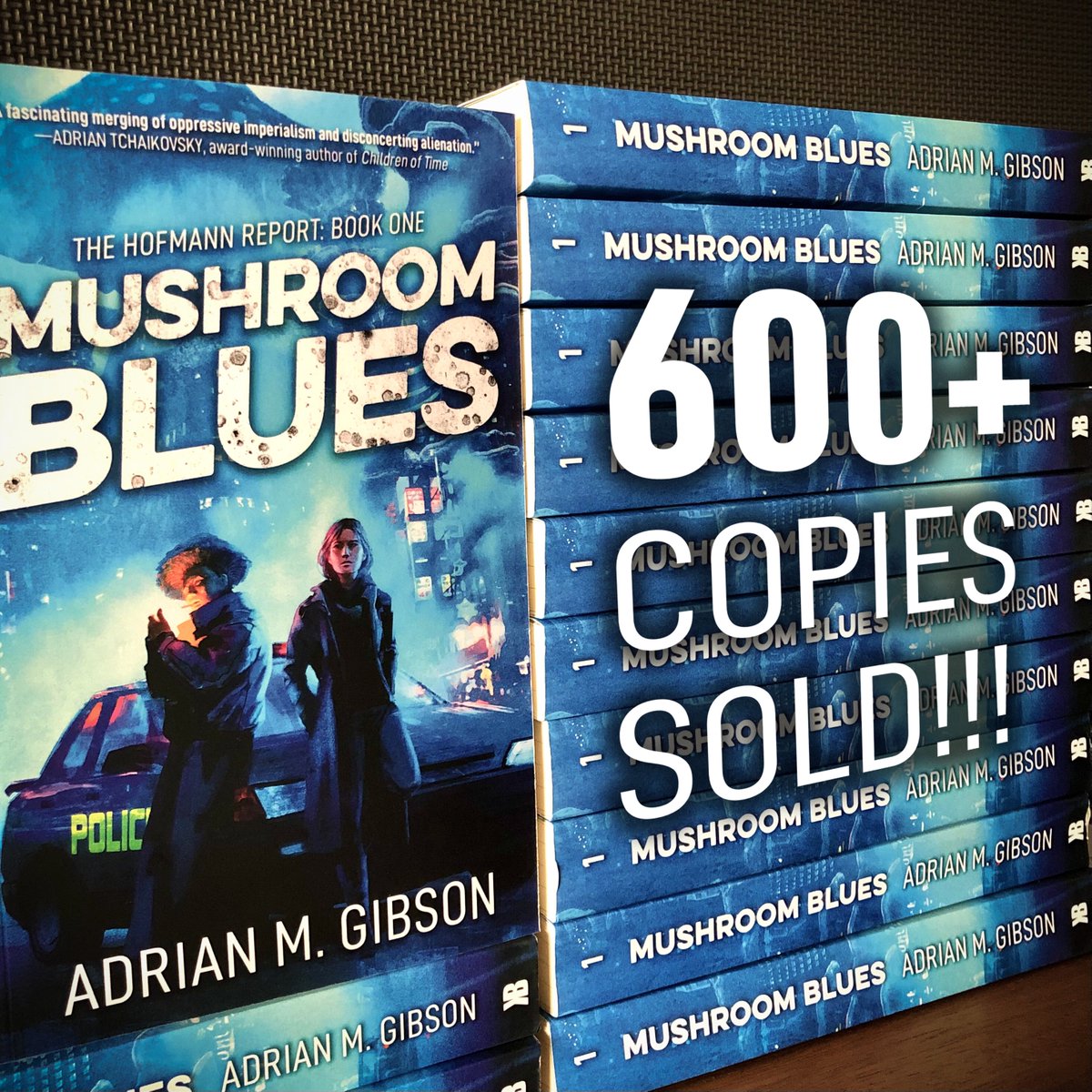 My debut novel #MushroomBlues has sold 600+ copies in 7 weeks 😱 I’m continually blown away by the support. Thank you all 🍄💙

If you haven’t got a copy yet, BUY ONE TODAY👇
Paperback: amzn.to/3VoOBNF
Hardcover: amzn.to/3vs5nAO
eBook/KU: a.co/d/fIKaQ9q