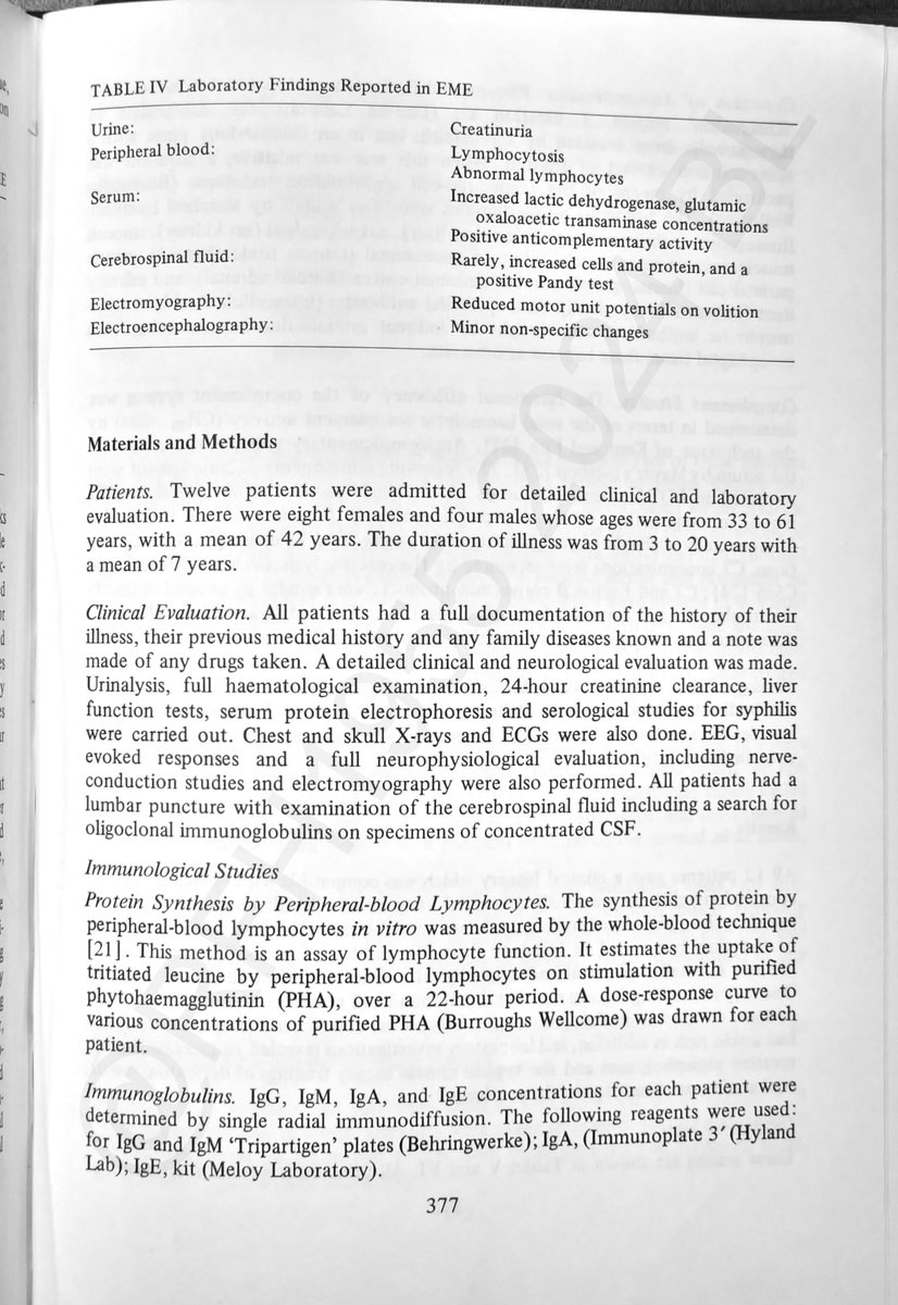 From ‘Clinical Epidemiology’, 1980. First part. Peter and Wilhelmina Behan. #MyalgicEncephalomyelitis #myalgice #chronicfatiguesyndrome #cfs #cfsme #mecfs #chronicfatigue.