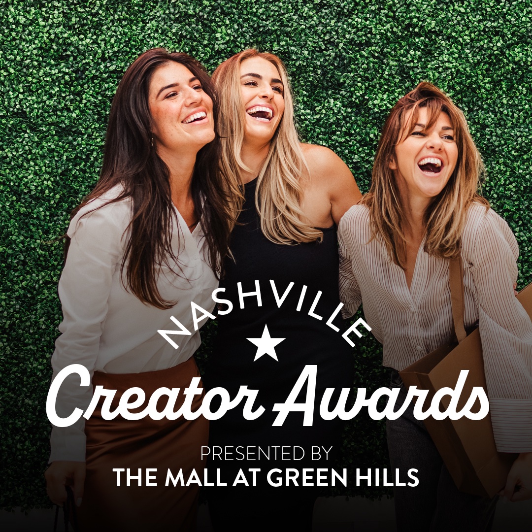 Voting for @MallGreenHills' Nashville Creator Awards is NOW OPEN through May 26!⭐️On June 4, join us + the mall for the Nashville Creator Awards Award Ceremony to celebrate the winners with lite bites, cocktails, + more. Cast your vote + purchase a ticket: shopgreenhills.com/pages/nashvill…