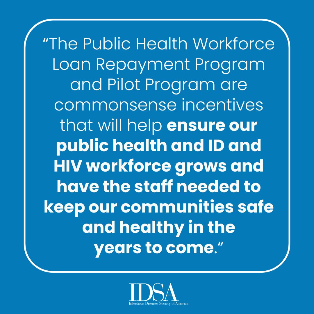 Representatives @RepJasonCrow, @RepBrianFitz, @RepLoriTrahan, and @RepMMM understand the #ValueofID.

Read their request to @HouseAppropsGOP to fund the Public Health Workforce Loan Repayment Program and the Bio-Preparedness Workforce Pilot Program.

➡️ bit.ly/3Qu40ZB