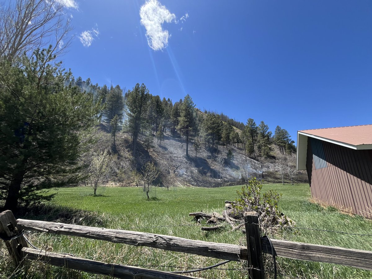 Lightner Creek Mobile Home Park is under a pre evacuation notice after a w4-acre wildfire broke out next door. Residents say that the neighbor was burning debris when high winds caused the fire to spread.