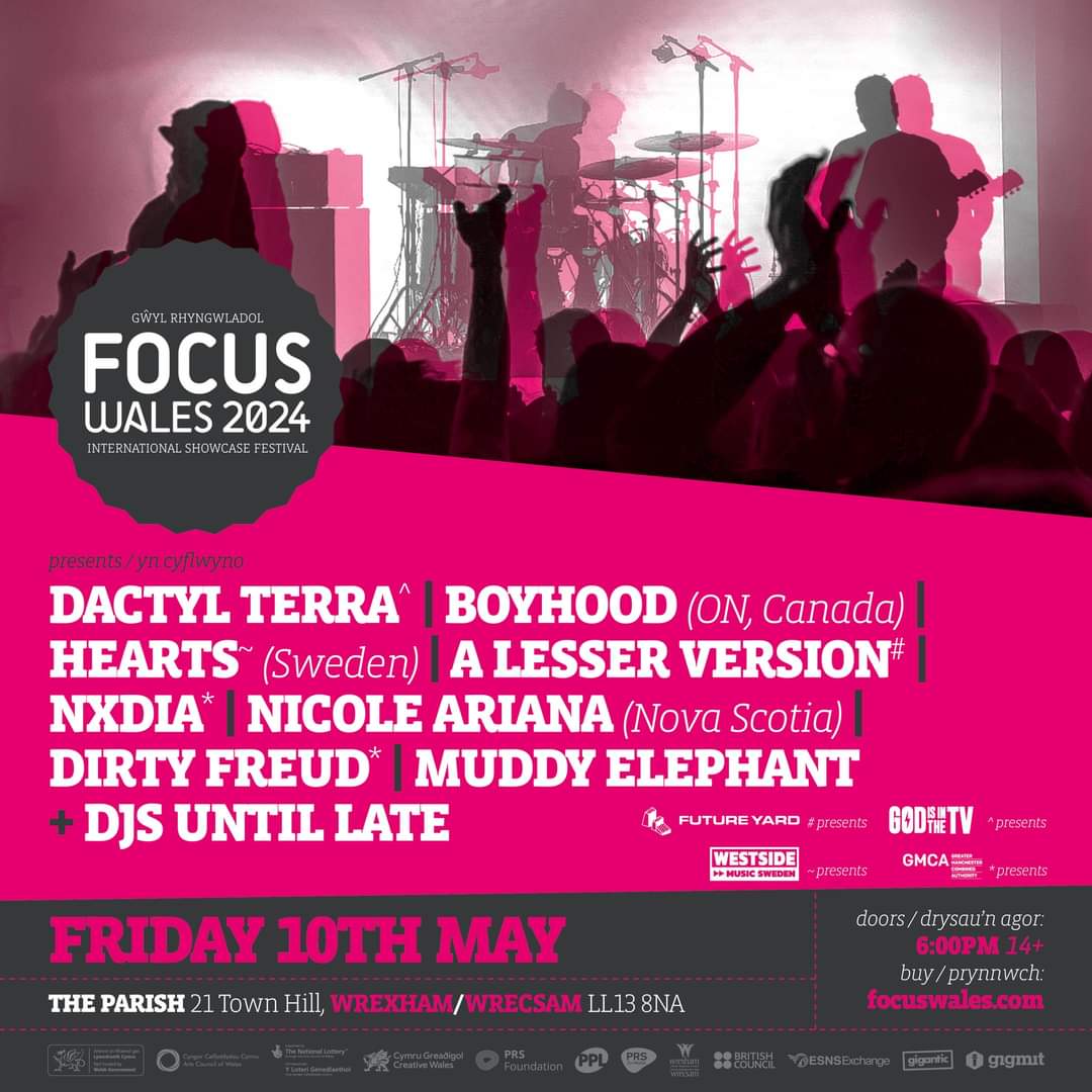 Catch our chosen acts @FocusWales this year! Thursday @genferal @TheFatBoarWXM Friday @dactylterraband @theparishwxm godisinthetvzine.co.uk/2024/05/06/foc…