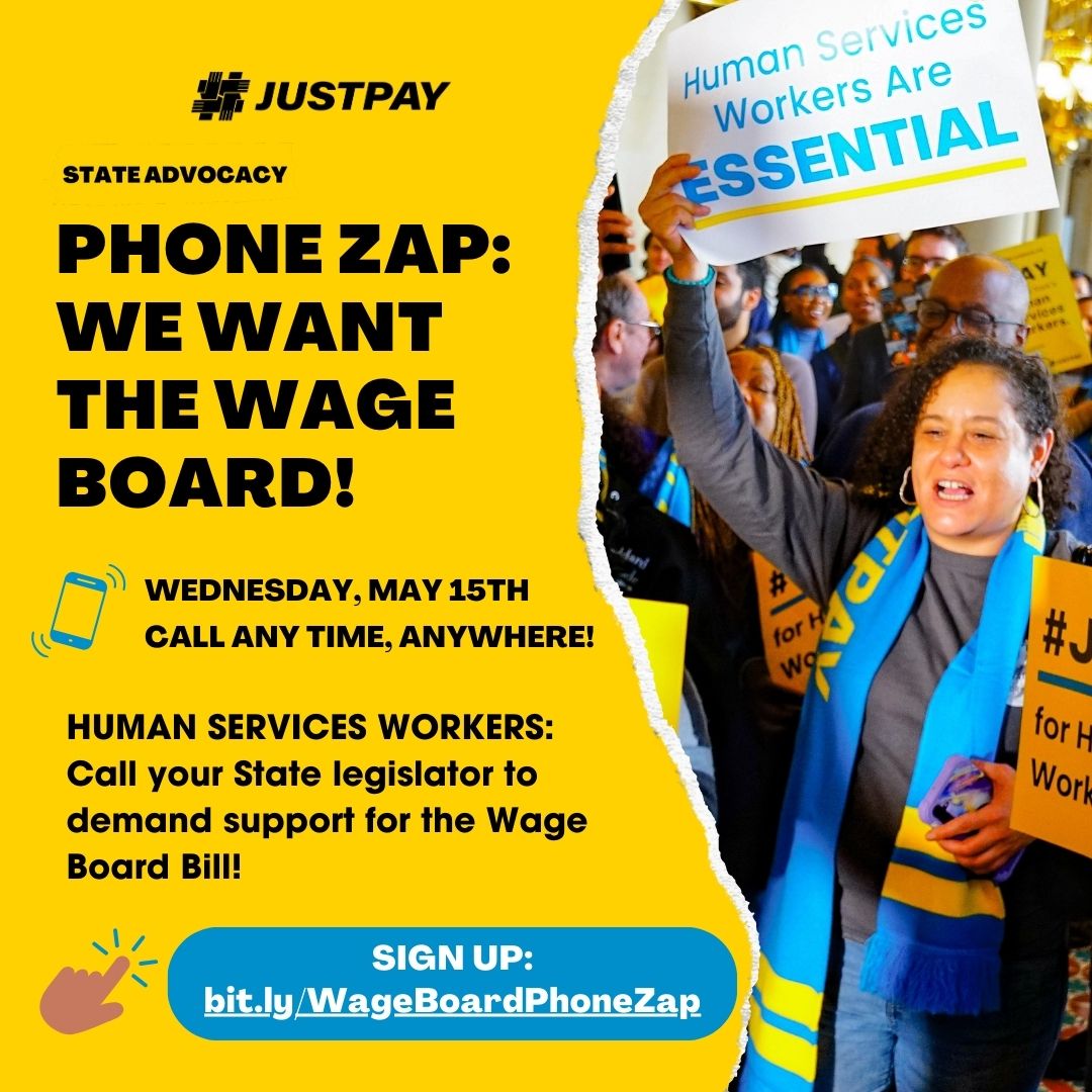 Thank you to our champions @NYSenatorRamos and @HarryBBronson for introducing Wage Board Legislation to help nonprofit human services workers secure #JustPay! Take action on MAY 15th to ask your State legislator to join them in supporting this bill: bit.ly/WageBoardPhone…